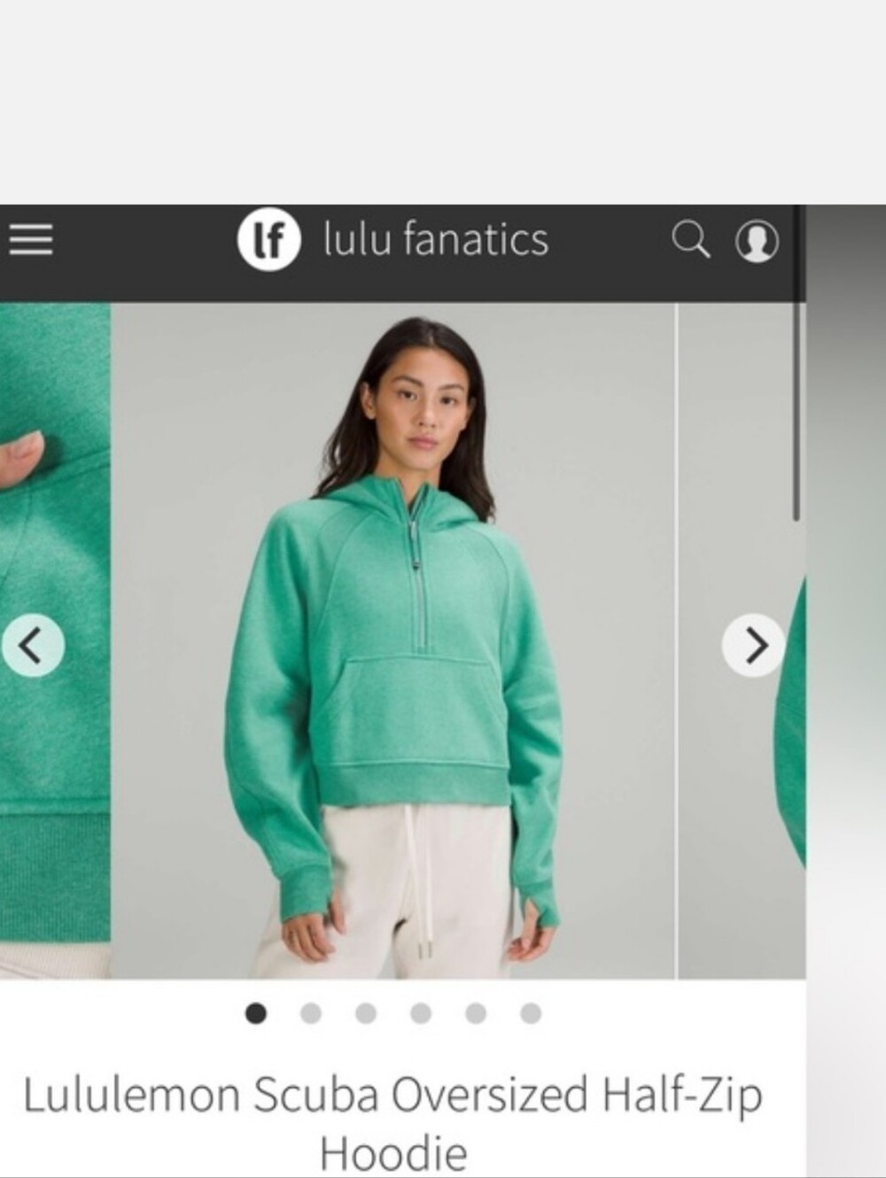 lululemon oversized scuba Maldives Green